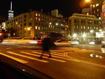 City street at night