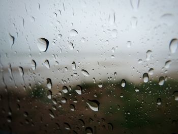 Raindrops on glass window