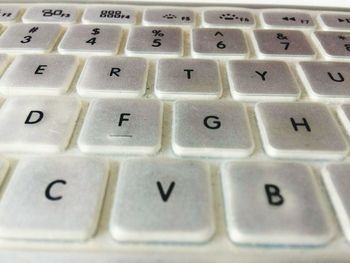 Full frame shot of computer keyboard