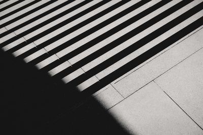 Close-up of shadow on road