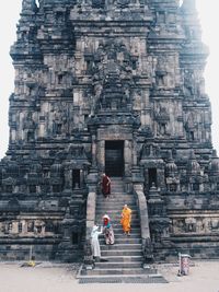 Tourists at a temple