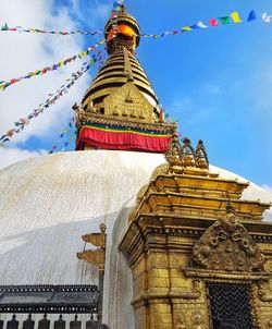 Low angle view of temple