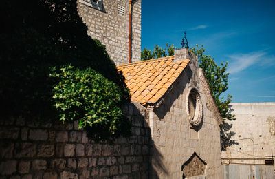 Low angle view of building against sky