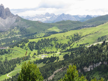 Scenic view of mountains