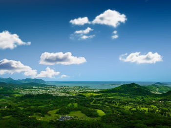 Scenic view of landscape against sky