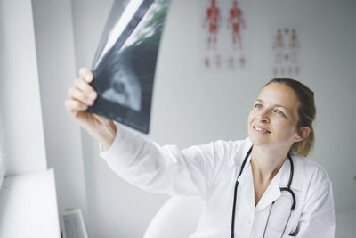 Doctor examining x-ray in hospital