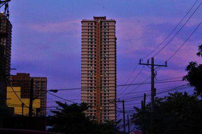 Low angle view of buildings against sky
