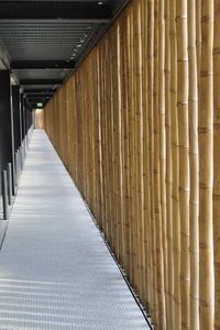 Empty corridor of building