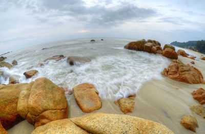 Scenic view of sea against sky