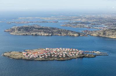 Aerial view of island