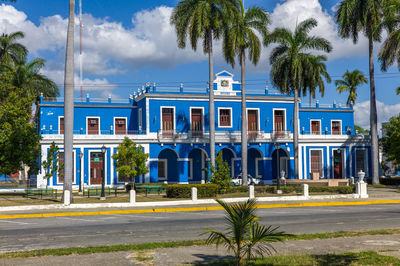 Built structure against blue sky