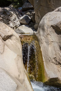 Scenic view of waterfall