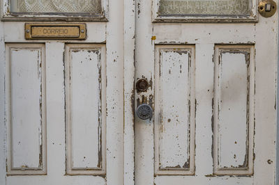 Full frame shot of closed door