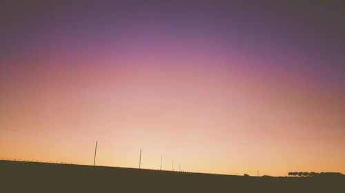 Low angle view of sky at sunset