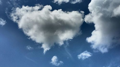 Low angle view of cloudy sky