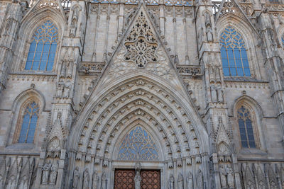 Low angle view of historic church