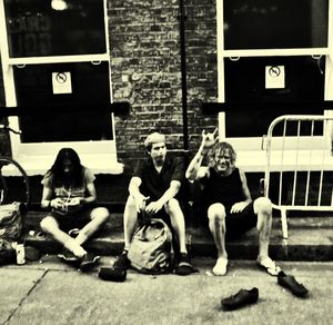 Children sitting on floor