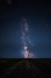 Scenic view of sky at night