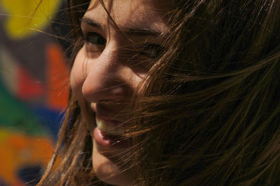 Close-up of young woman