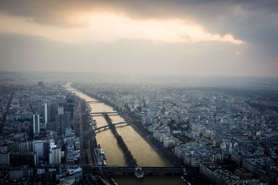 Aerial view of city