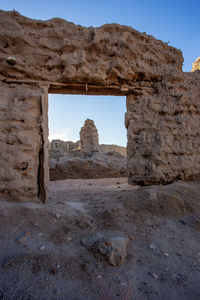 Rock formations on landscape