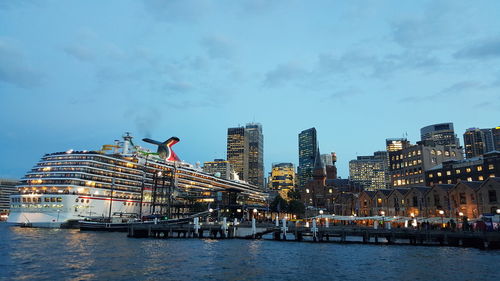 View of city at waterfront