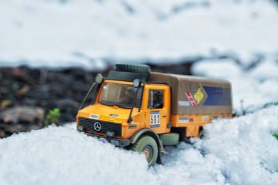 Car on road during winter