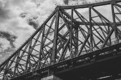 Low angle view of bridge against sky