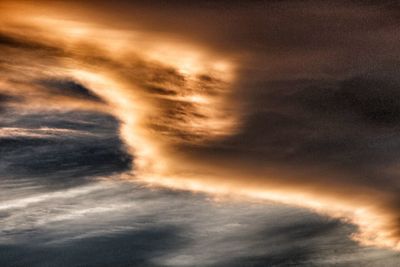 Low angle view of storm clouds in sky