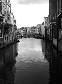 View of canal along buildings