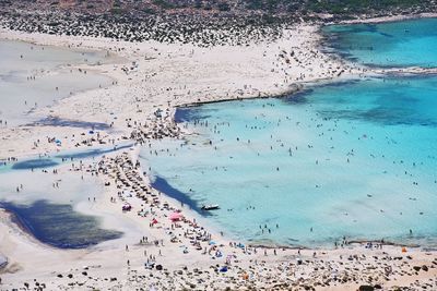 Aerial view of sea