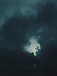 Low angle view of storm clouds in sky