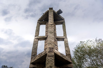 Low angle view of building against sky