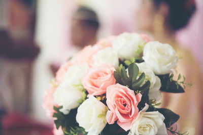 Close-up of rose bouquet