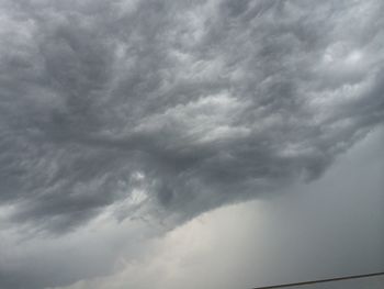 Low angle view of cloudy sky