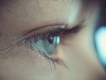 Close-up of woman eye 