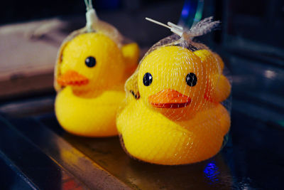 Close-up of stuffed toy on table