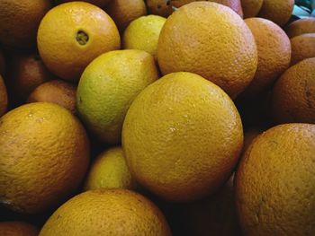 Full frame shot of oranges in market