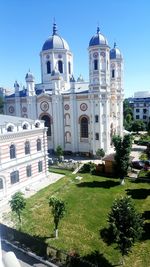 View of cathedral against clear sky