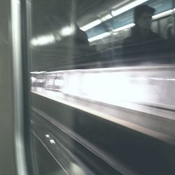 View of train at night