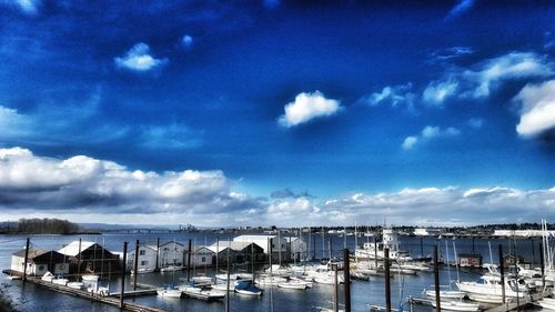 Panoramic view of sea against sky