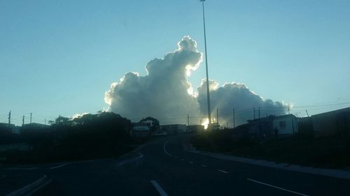 View of road against sky