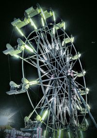 Low angle view of ferris wheel