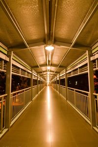 View of empty corridor