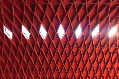 Full frame shot of illuminated ceiling