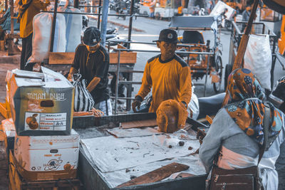 Man working in factory