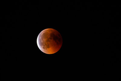 View of moon at night