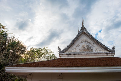Low angle view of building against sky
