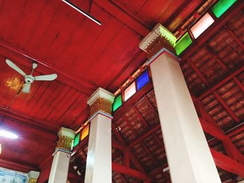 Low angle view of ceiling