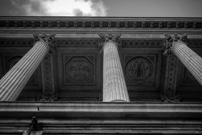 Low angle view of historical building